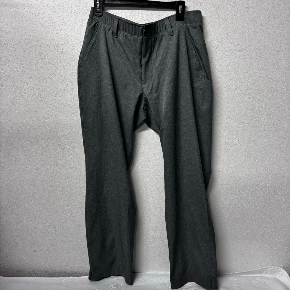 Men's Under Armour Gray Golf Trousers Waist 34/30